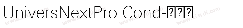 UniversNextPro Cond字体转换